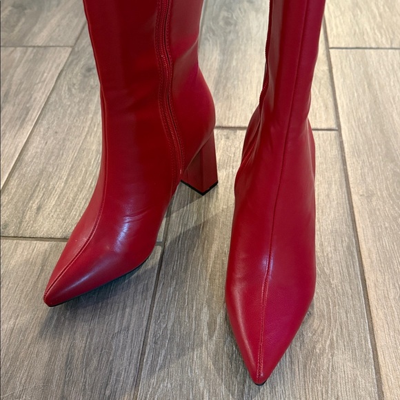 Wild Pair Block heel knee high Boots Sz 7 - Picture 7 of 8